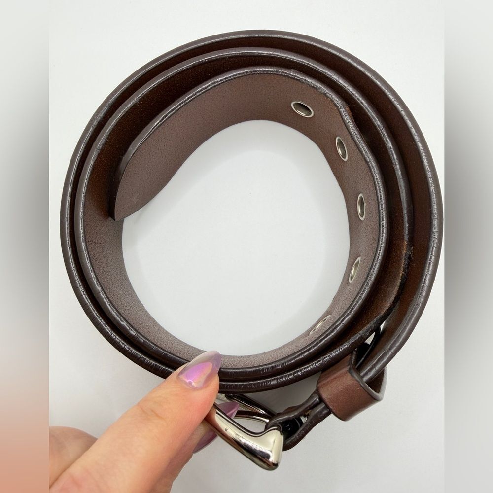 ~38" Pre-owned early 2000s COACH all leather belt in Small - Picture 7 of 12